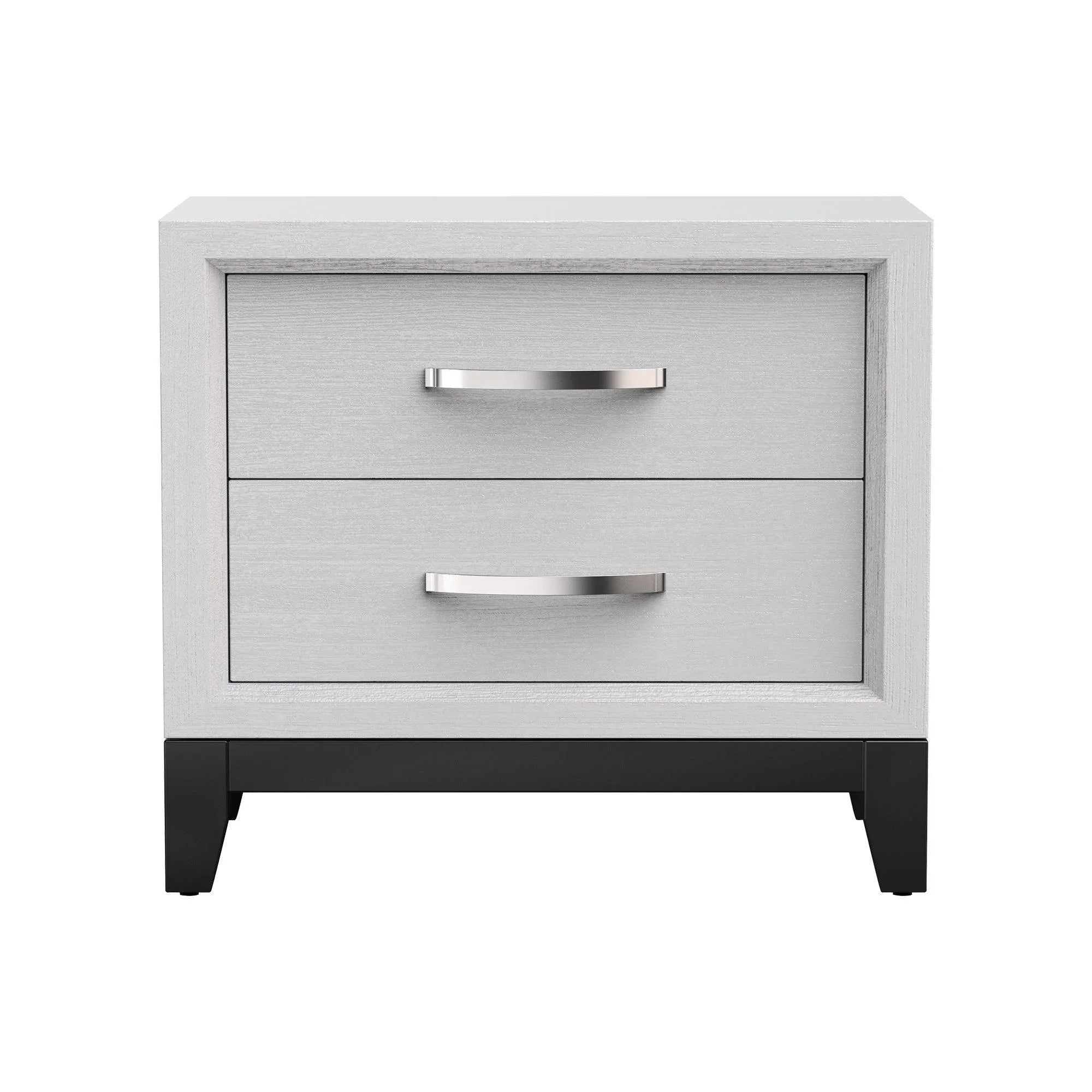 Lucien Contemporary Wood Nightstand with Spacious Drawers