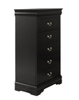Transitional 5-Drawer Dresser Chest with Classic Bracket Feet
