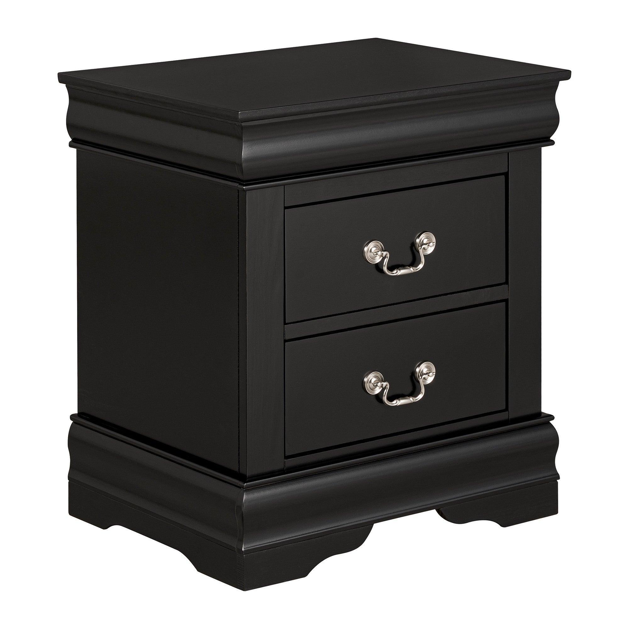 Louis Philippe Style Wood Nightstand