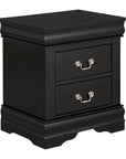 Louis Philippe Style Wood Nightstand