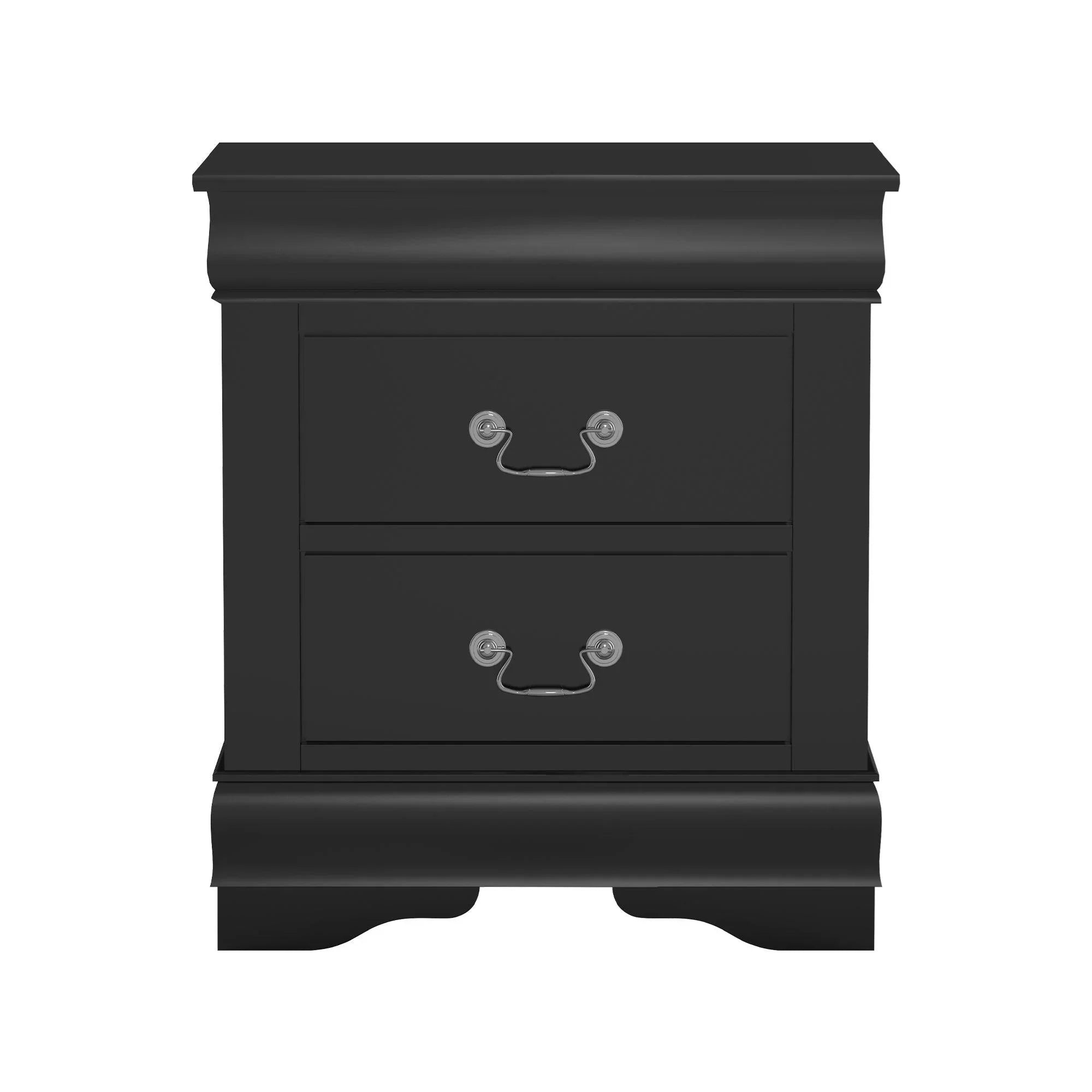 Louis Philippe Style Wood Nightstand
