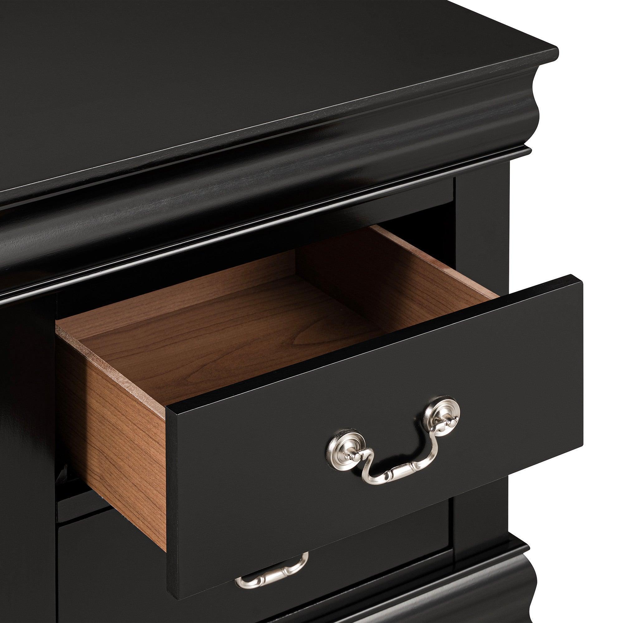 Louis Philippe Style Wood Nightstand