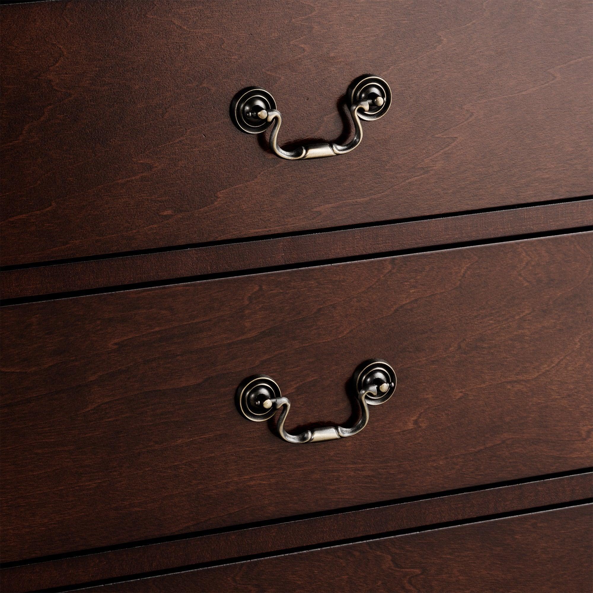 Transitional 5-Drawer Dresser Chest with Classic Bracket Feet