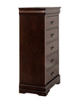 Transitional 5-Drawer Dresser Chest with Classic Bracket Feet