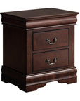 Louis Philippe Style Wood Nightstand