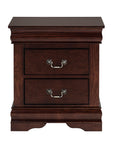 Louis Philippe Style Wood Nightstand