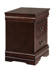 Louis Philippe Style Wood Nightstand