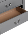Transitional 5-Drawer Dresser Chest with Classic Bracket Feet