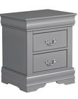 Louis Philippe Style Wood Nightstand