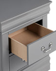 Louis Philippe Style Wood Nightstand