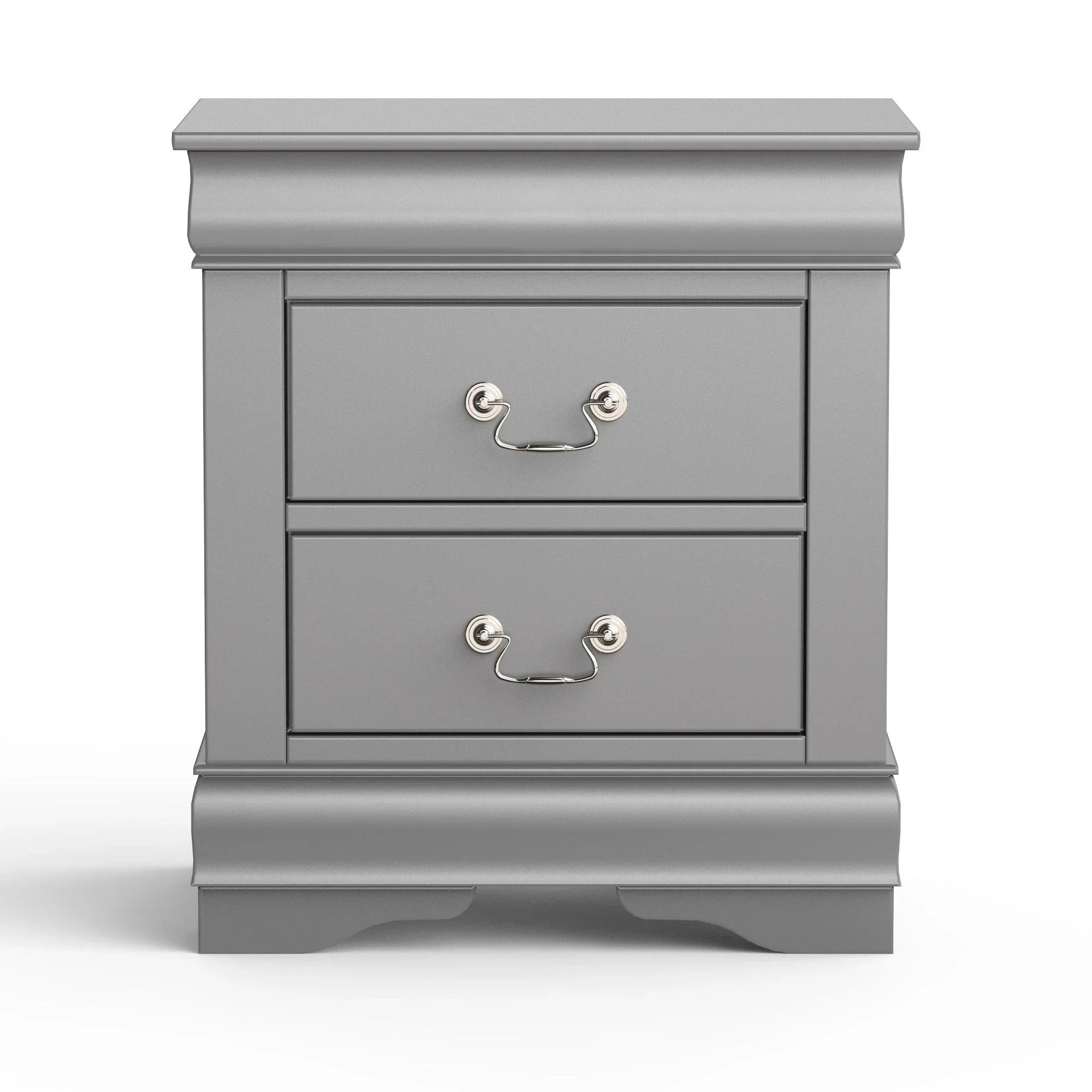 Louis Philippe Style Wood Nightstand