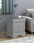 Louis Philippe Style Wood Nightstand