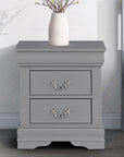 Louis Philippe Style Wood Nightstand
