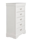 Transitional 5-Drawer Dresser Chest with Classic Bracket Feet