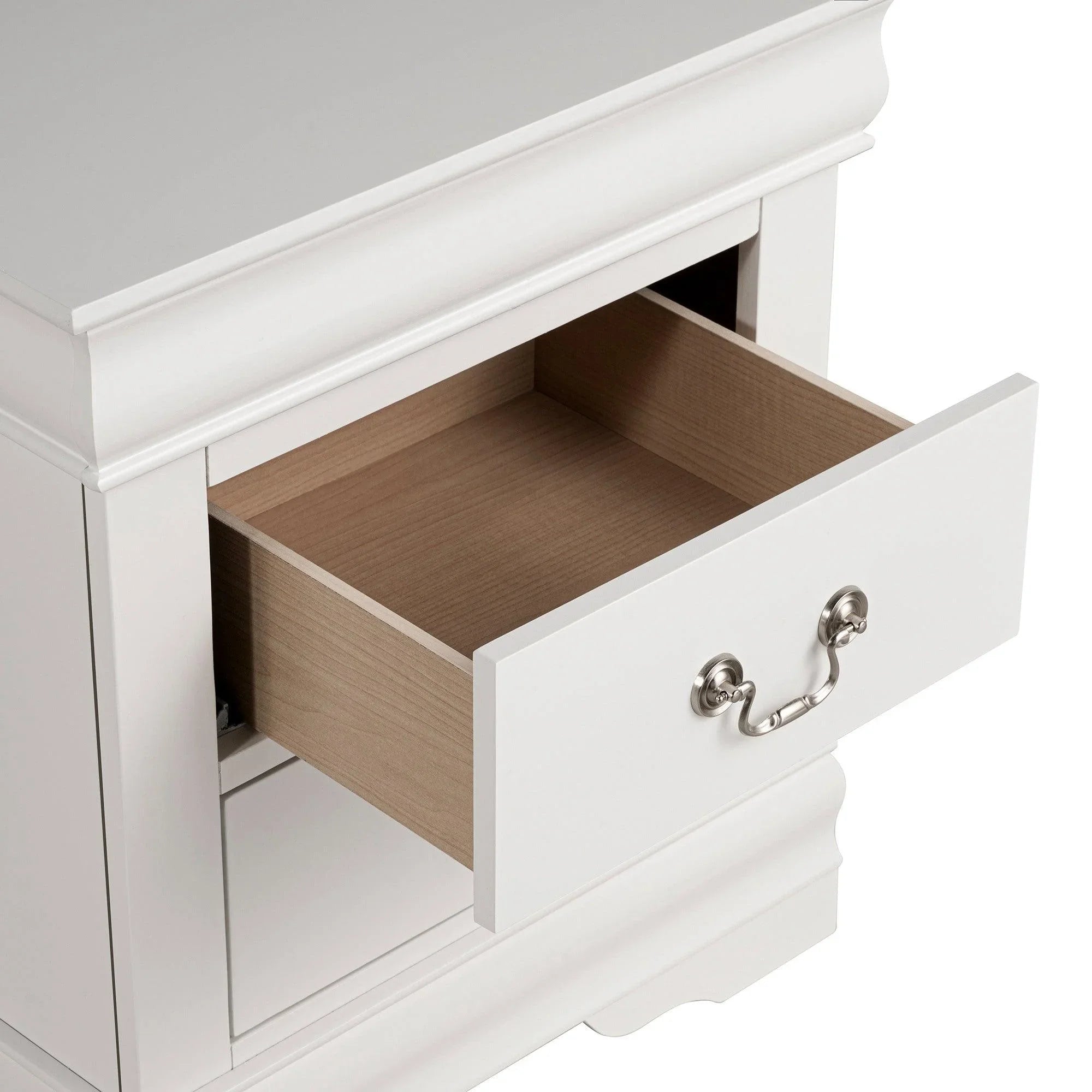 Louis Philippe Style Wood Nightstand