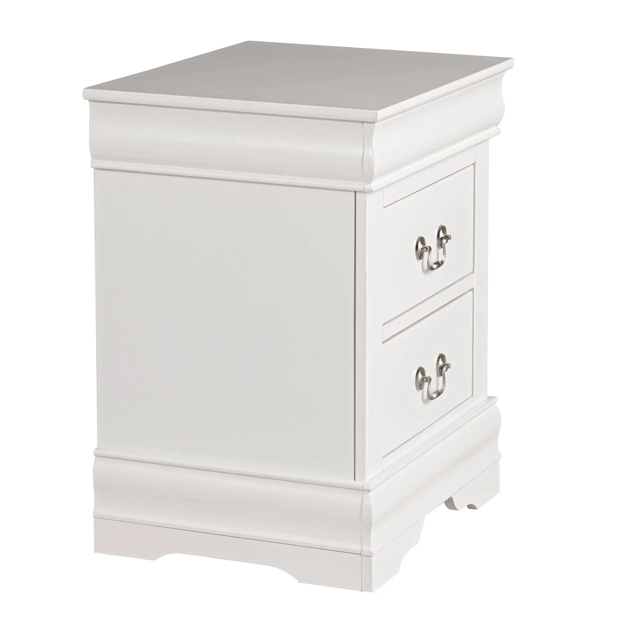 Louis Philippe Style Wood Nightstand