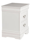 Louis Philippe Style Wood Nightstand