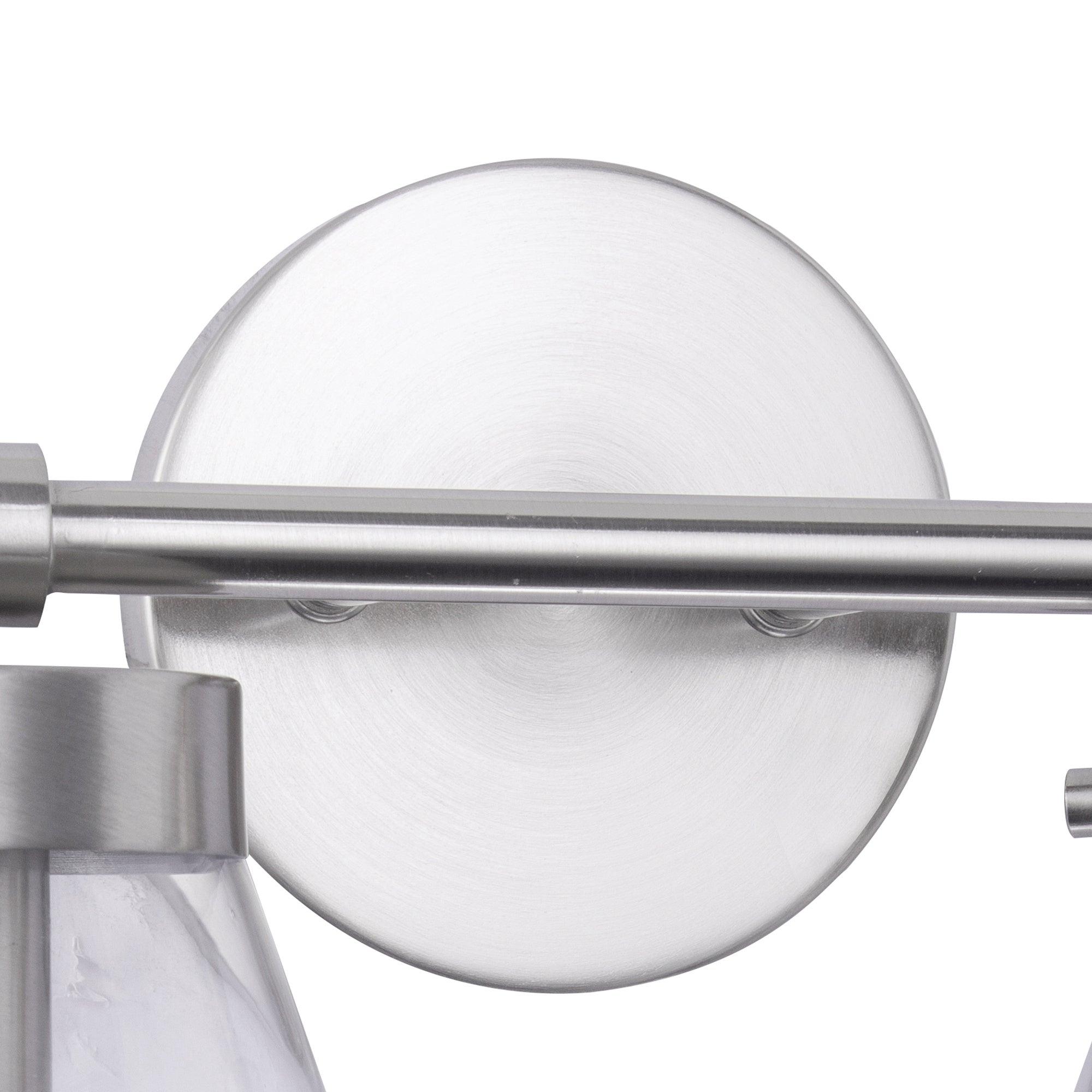 Gleam Modern Farmhouse 2-Light Black Vanity Light