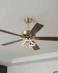 52" Boyd Antique-bronze Golden RGB LED Smart Fan - IPLUS Lighting