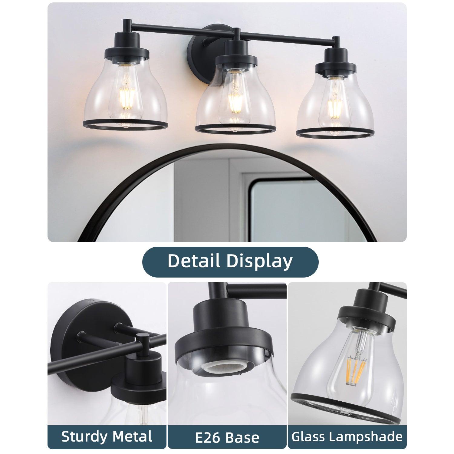 Hermosa 3-Light Modern Bathroom Vanity Light