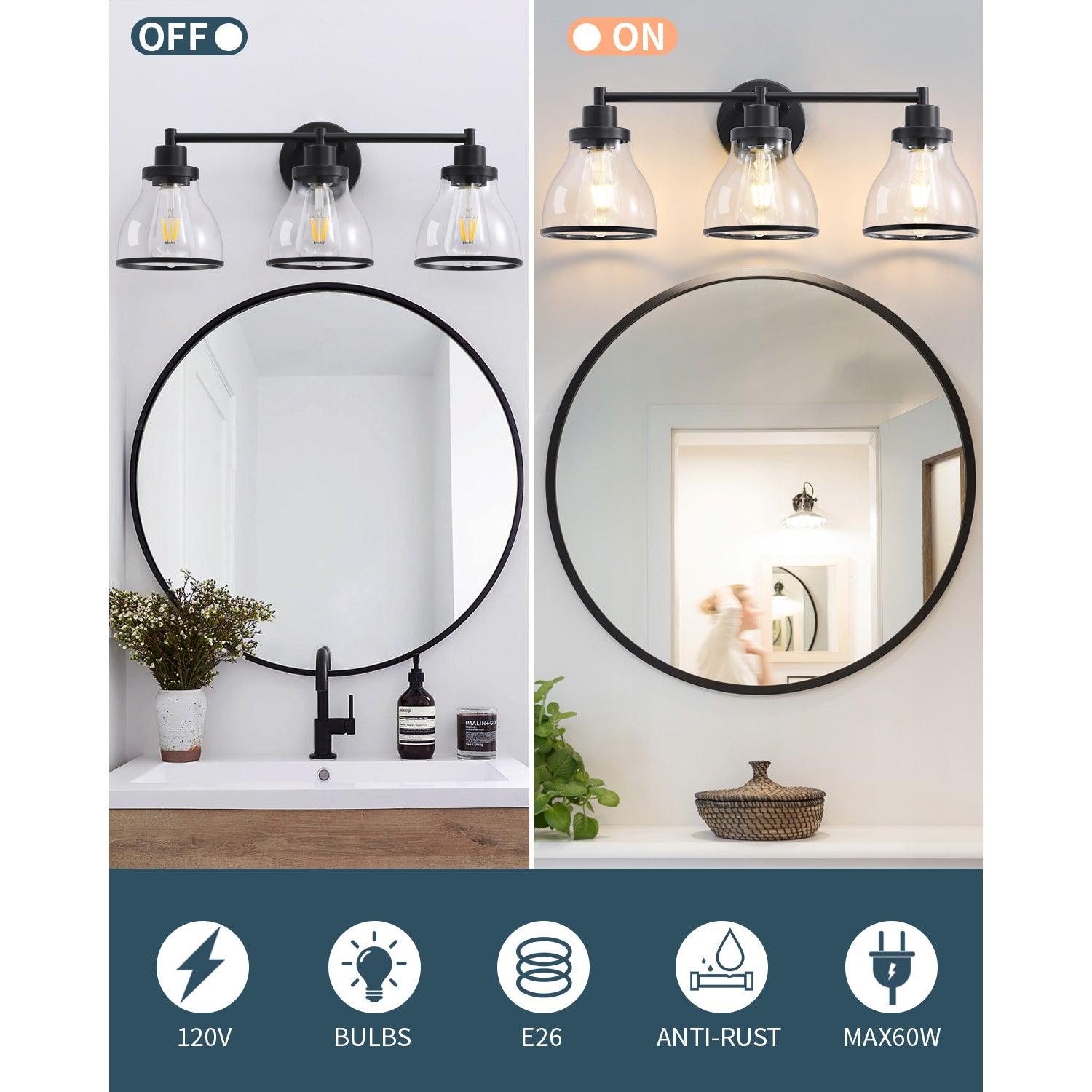 Hermosa 3-Light Modern Bathroom Vanity Light