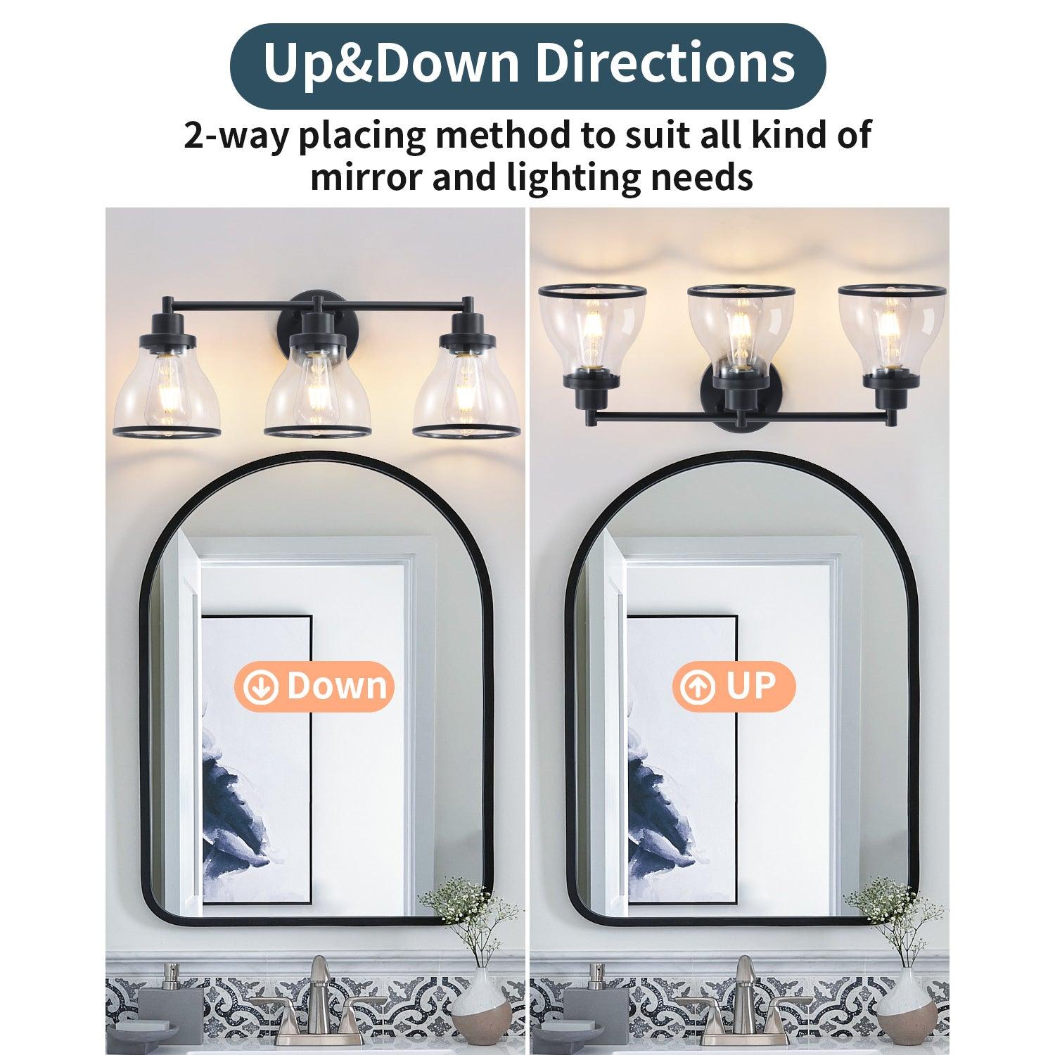 Hermosa 3-Light Modern Bathroom Vanity Light