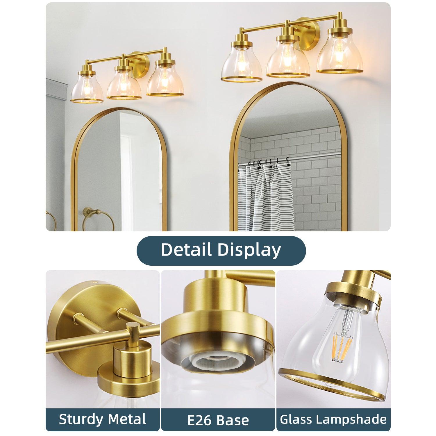 Hermosa 3-Light Modern Bathroom Vanity Light