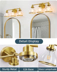 Hermosa 3-Light Modern Bathroom Vanity Light