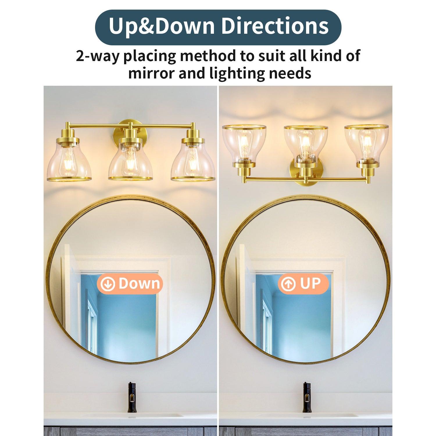 Hermosa 3-Light Modern Bathroom Vanity Light