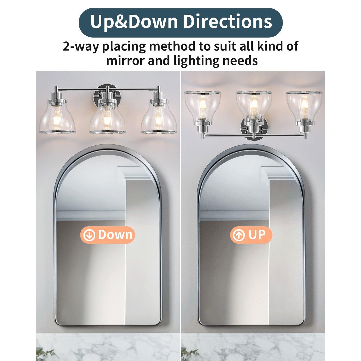 Hermosa 3-Light Modern Bathroom Vanity Light