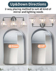 Hermosa 3-Light Modern Bathroom Vanity Light