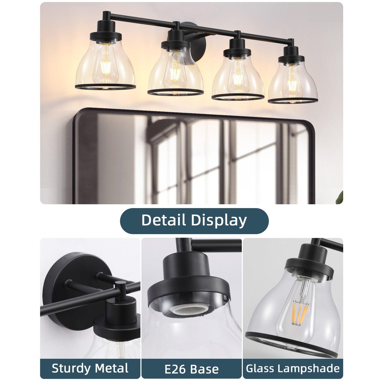 Hermosa 4-Light Modern Bathroom Vanity Light