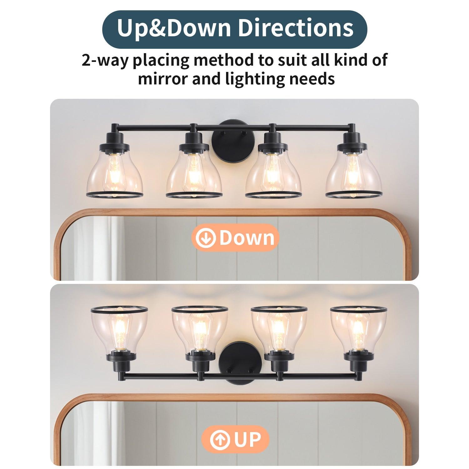 Hermosa 4-Light Modern Bathroom Vanity Light