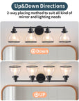 Hermosa 4-Light Modern Bathroom Vanity Light