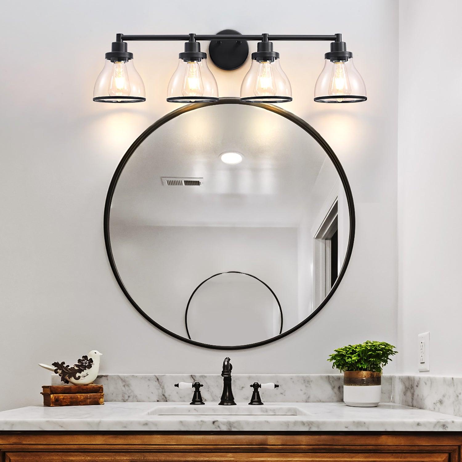 Hermosa 4-Light Modern Bathroom Vanity Light