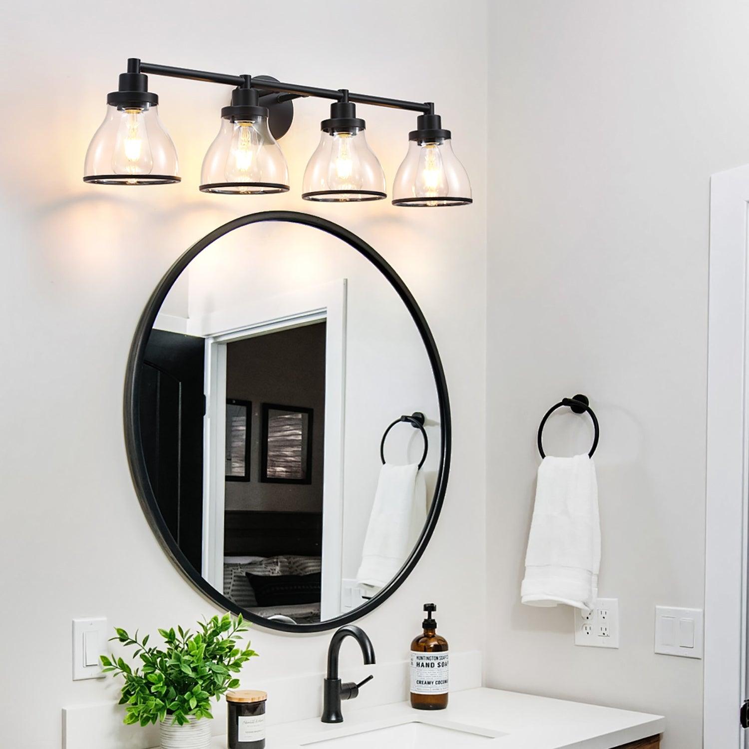 Hermosa 4-Light Modern Bathroom Vanity Light