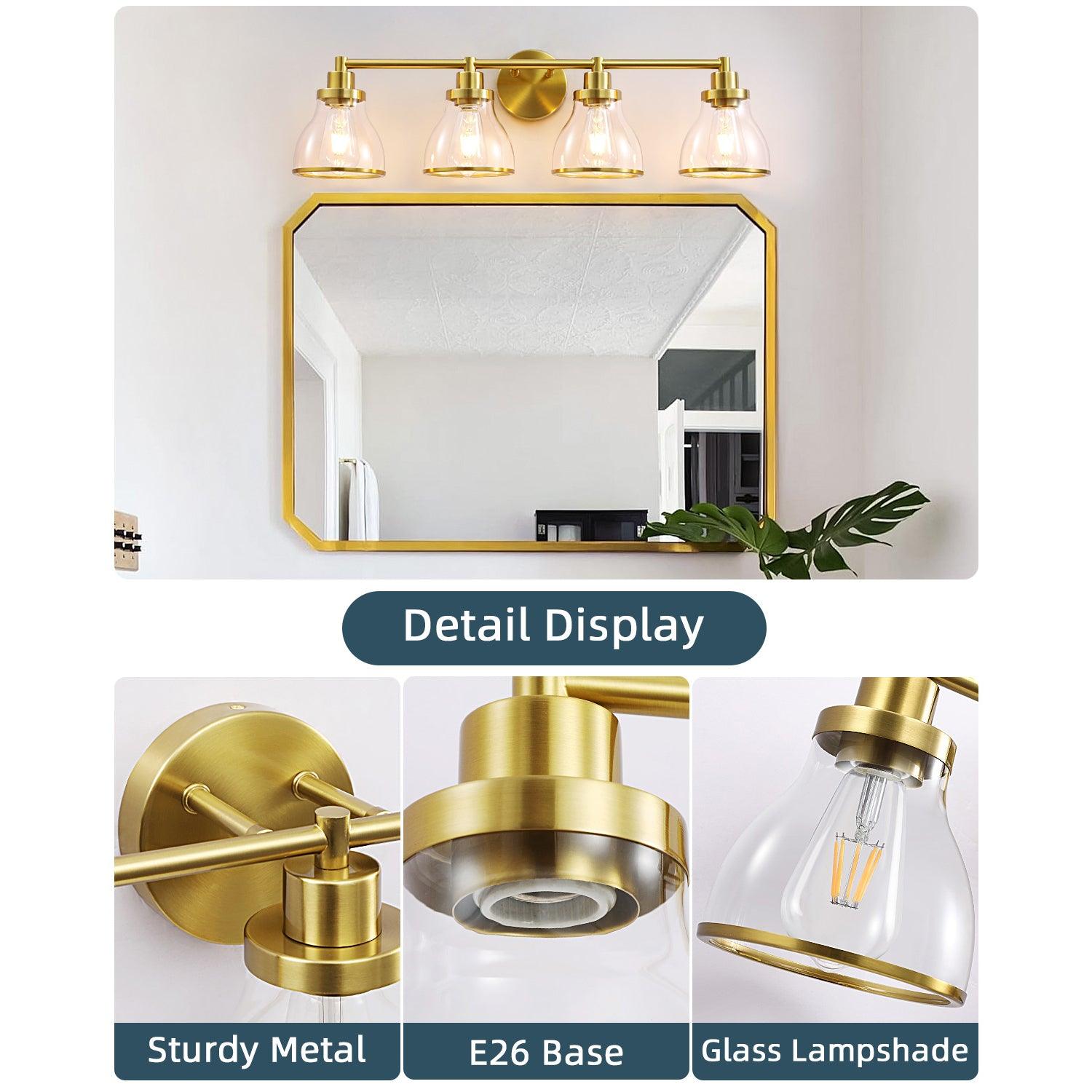 Hermosa 4-Light Modern Bathroom Vanity Light