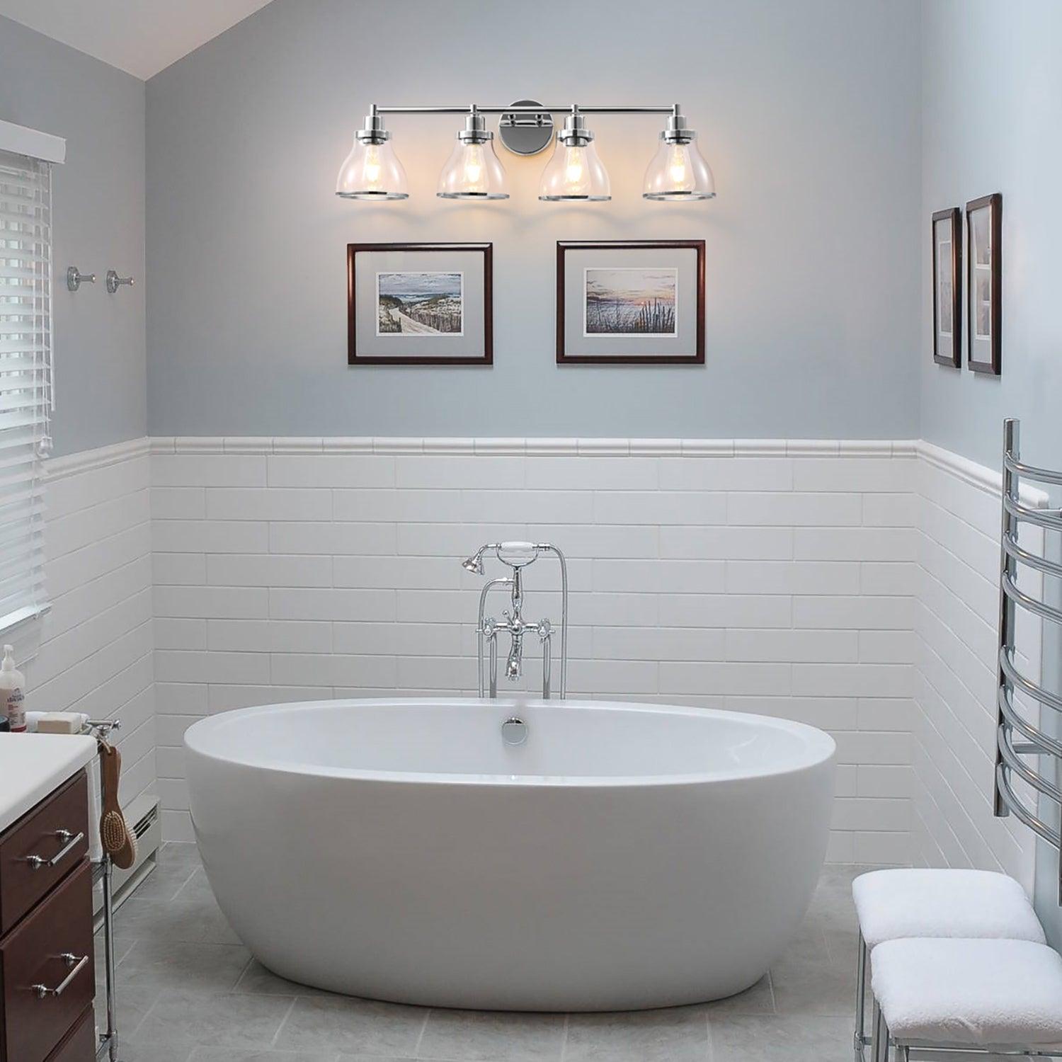 Hermosa 4-Light Modern Bathroom Vanity Light