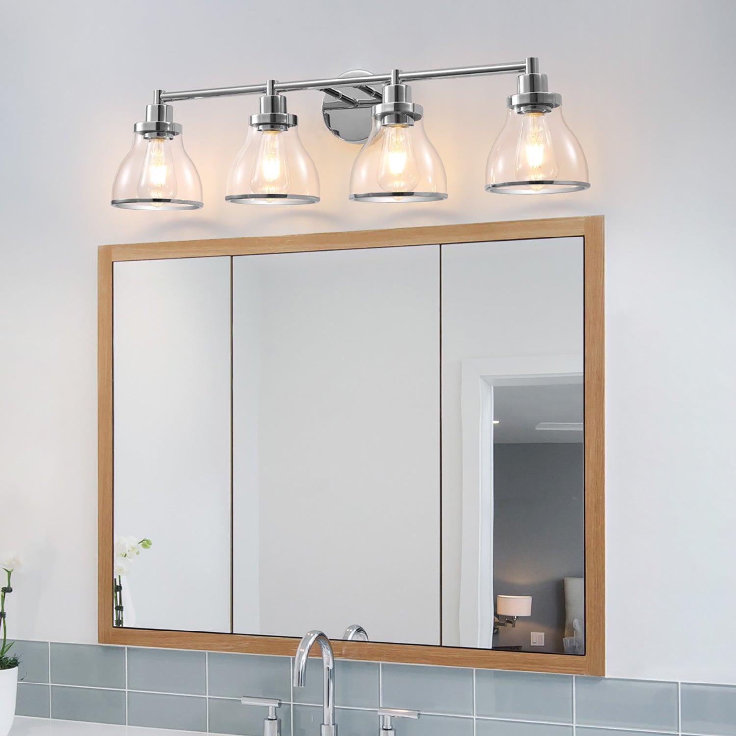 Hermosa 4-Light Modern Bathroom Vanity Light