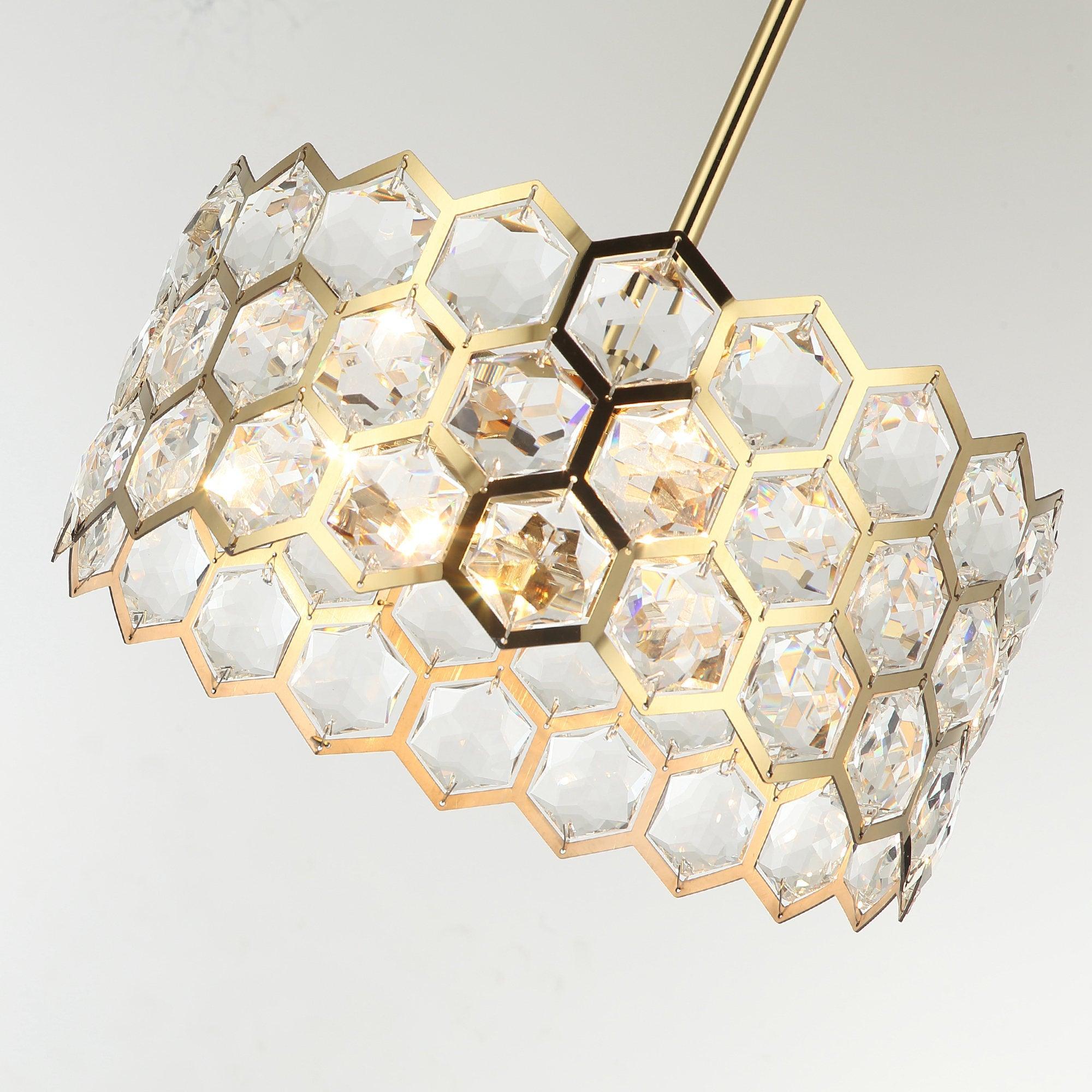 Golden Modern 13 Inch 3-Light Pendant Light