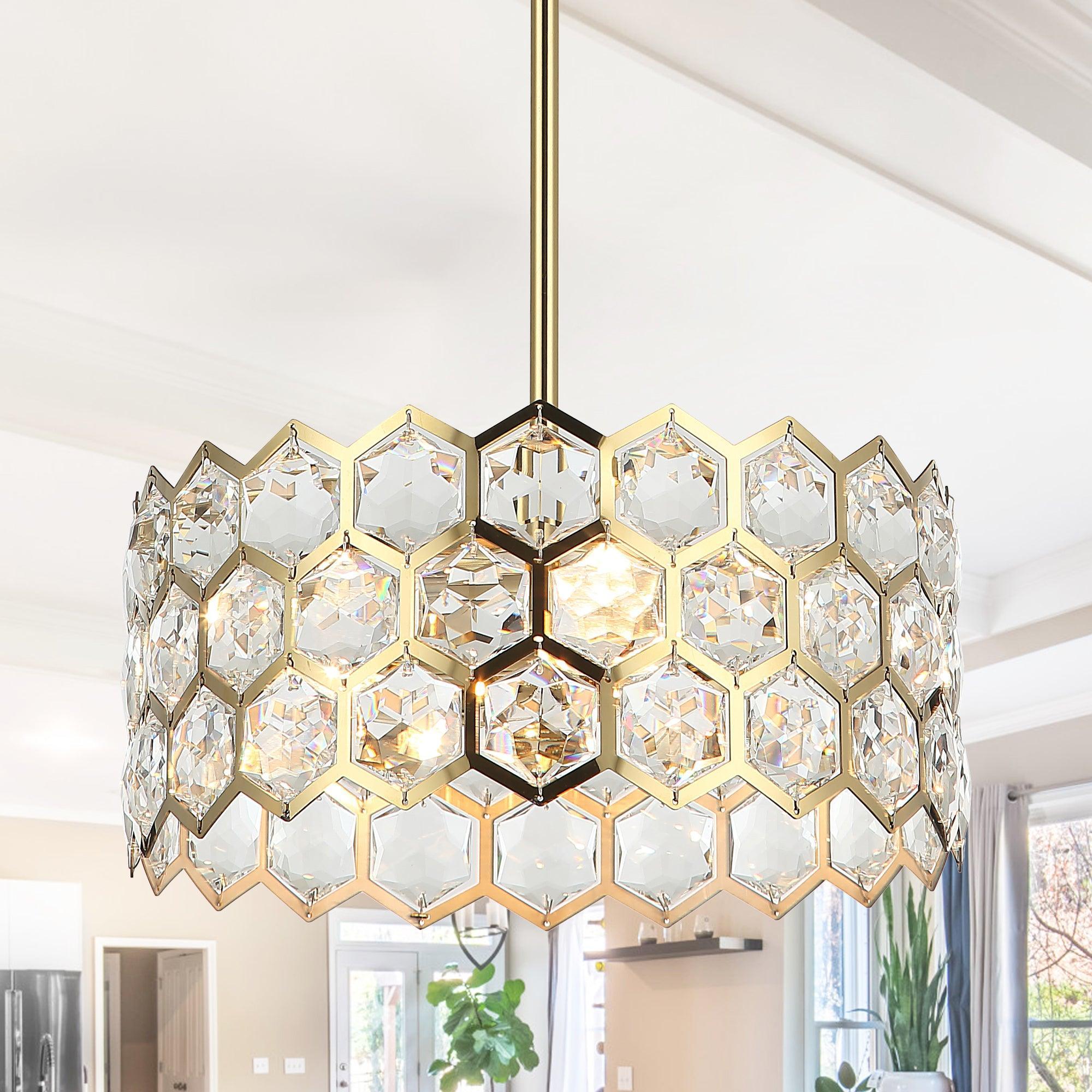 Golden Modern 13 Inch 3-Light Pendant Light