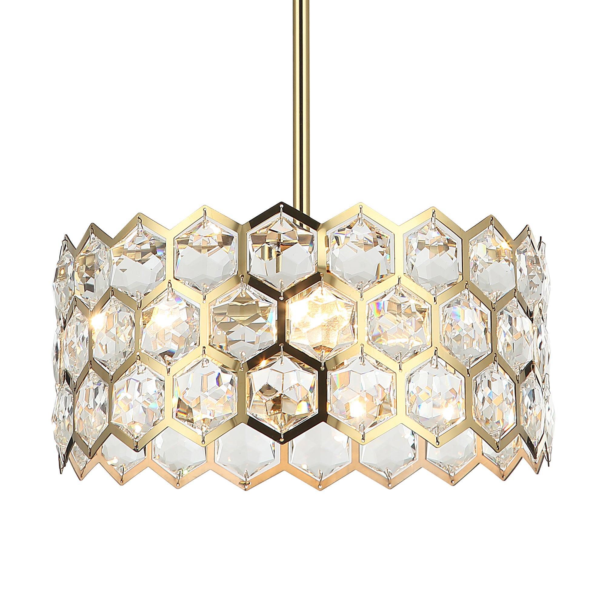 Golden Modern 13 Inch 3-Light Pendant Light