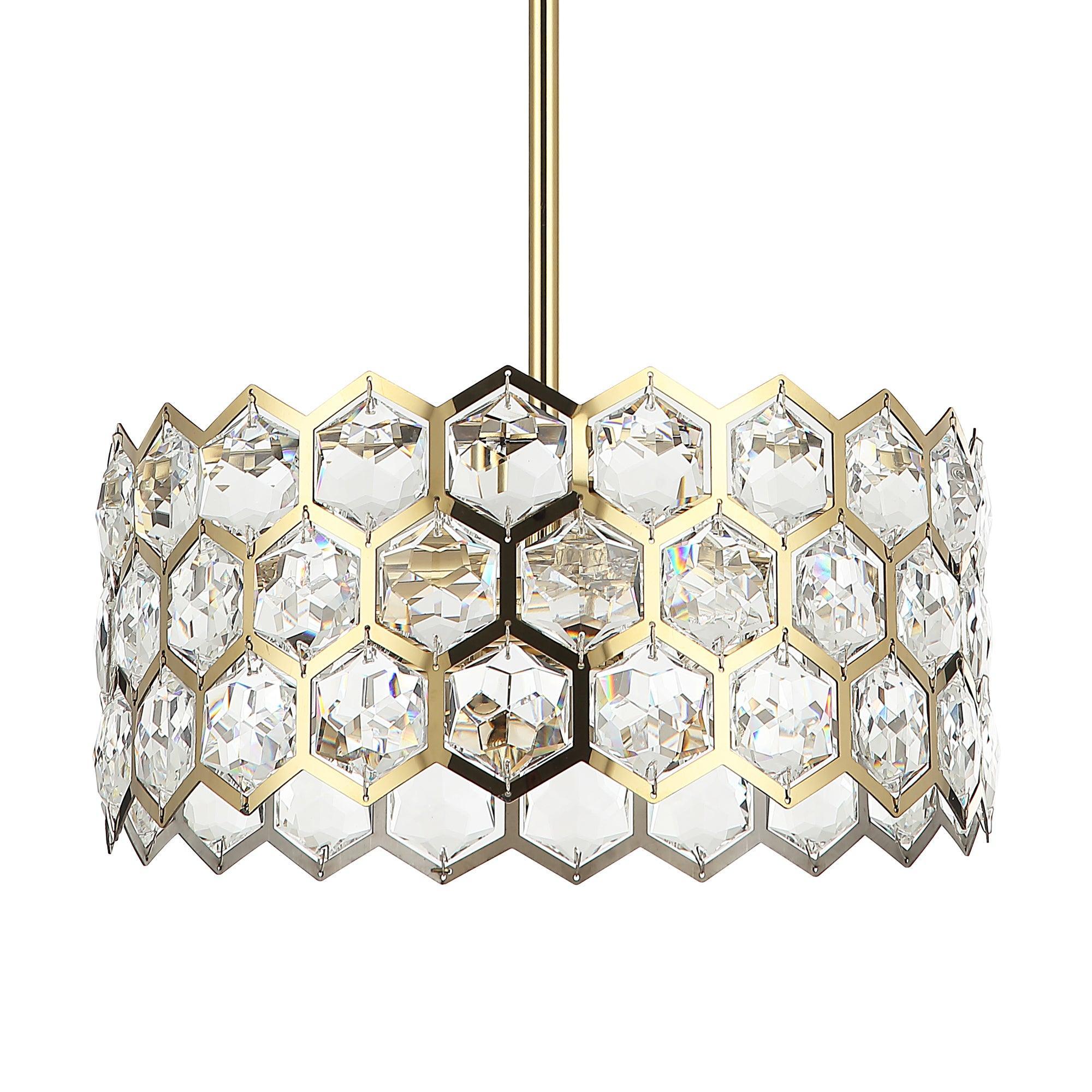 Golden Modern 13 Inch 3-Light Pendant Light