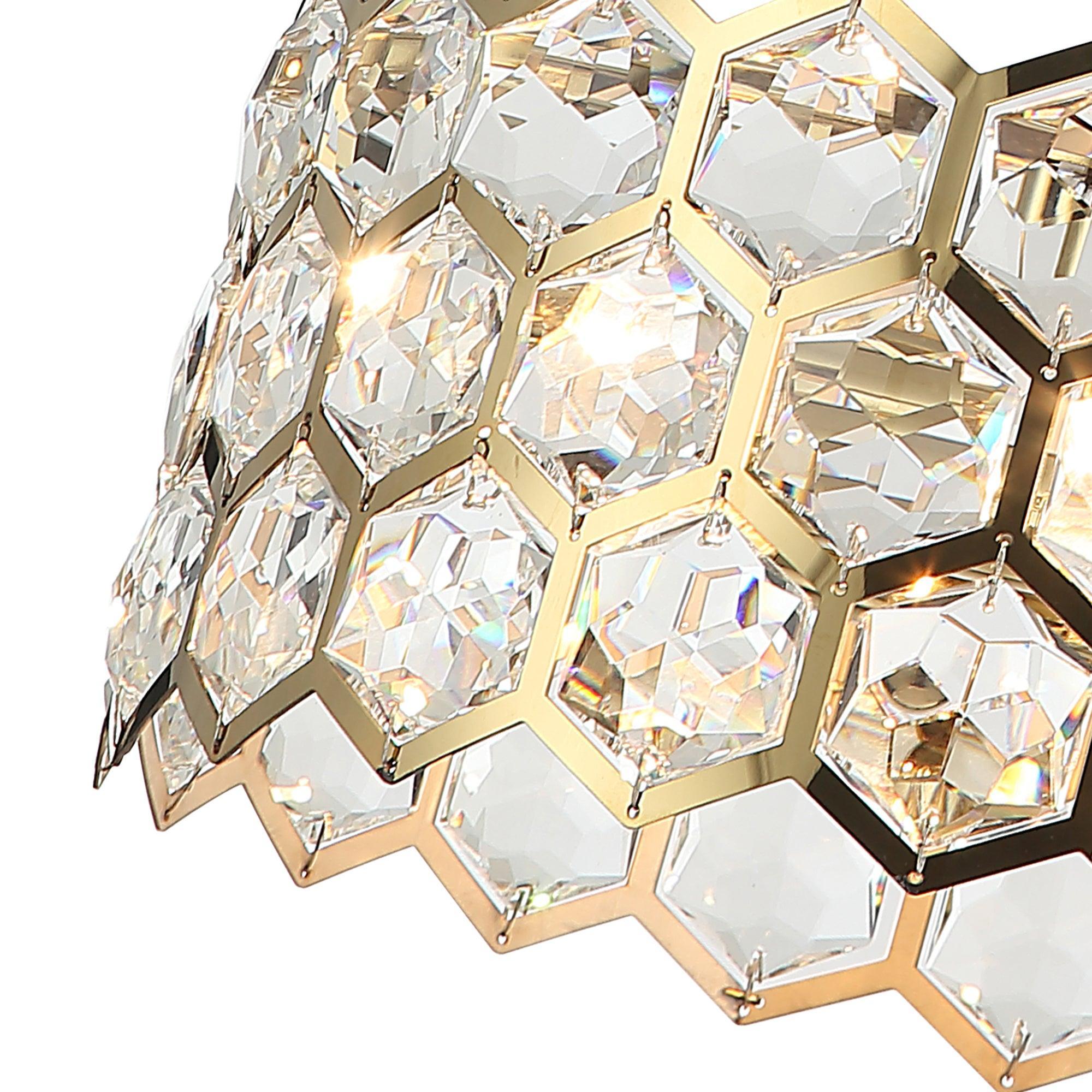 Golden Modern 13 Inch 3-Light Pendant Light