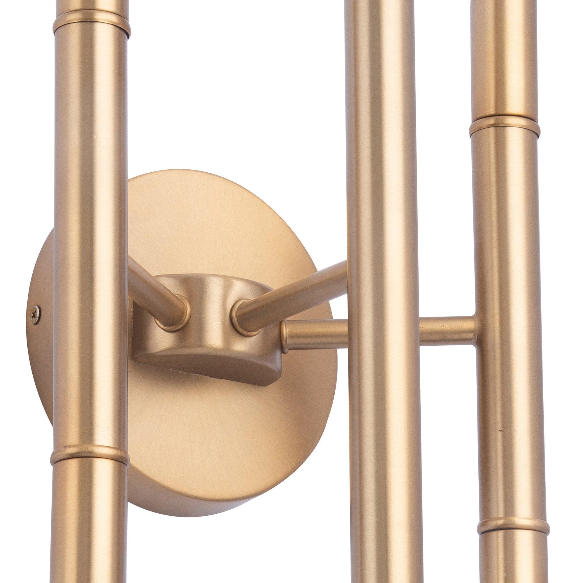 Ignis Mid Century Modern Gold 6 Light Dimmable Wall Sconce