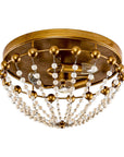 Golden LED 3-Light Modern Bohemian Flush Mount Light