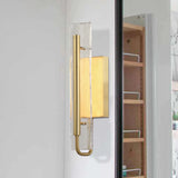 18" Gloriana Golden Mirror Vanity Light