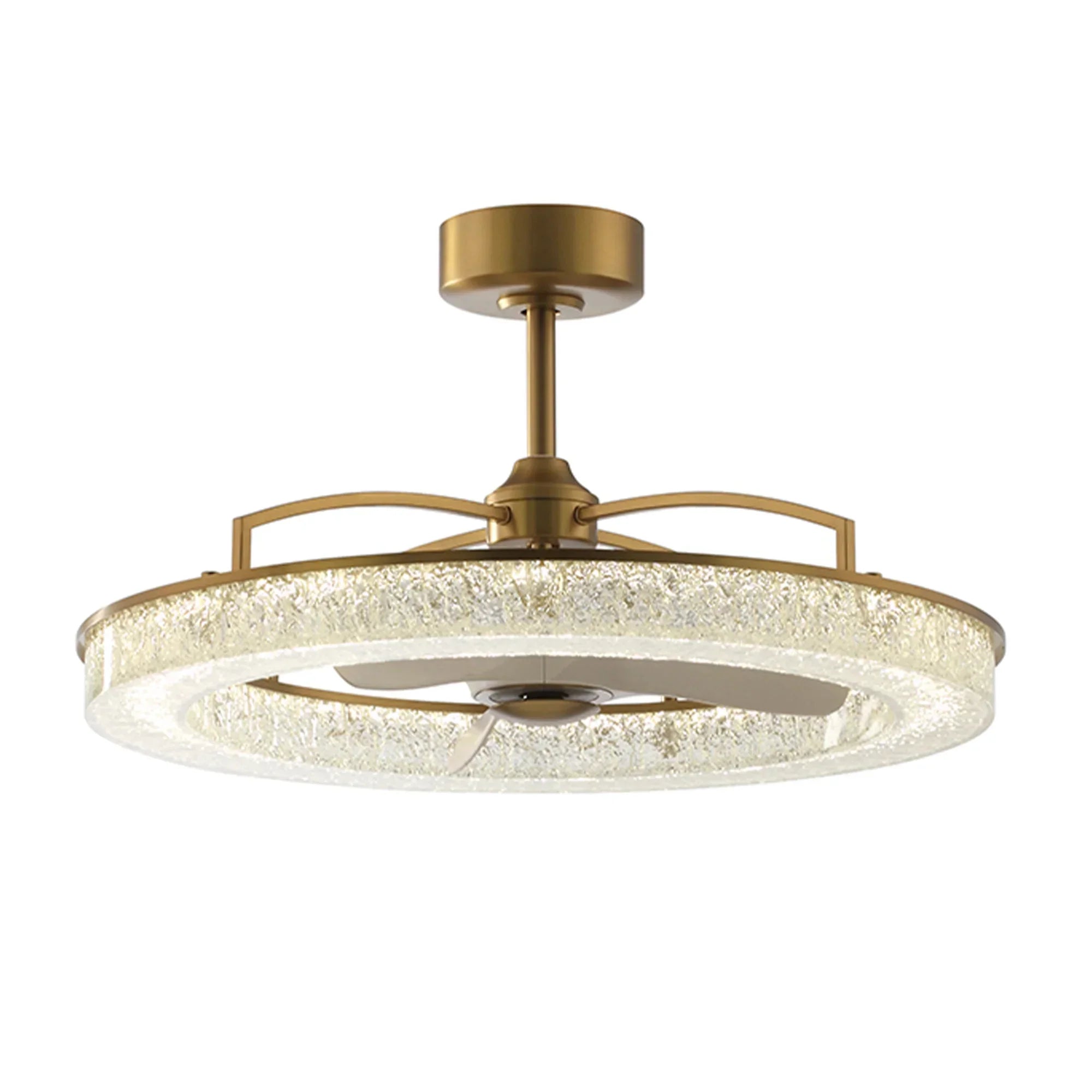 32" Andrea Golden LED Fandelier