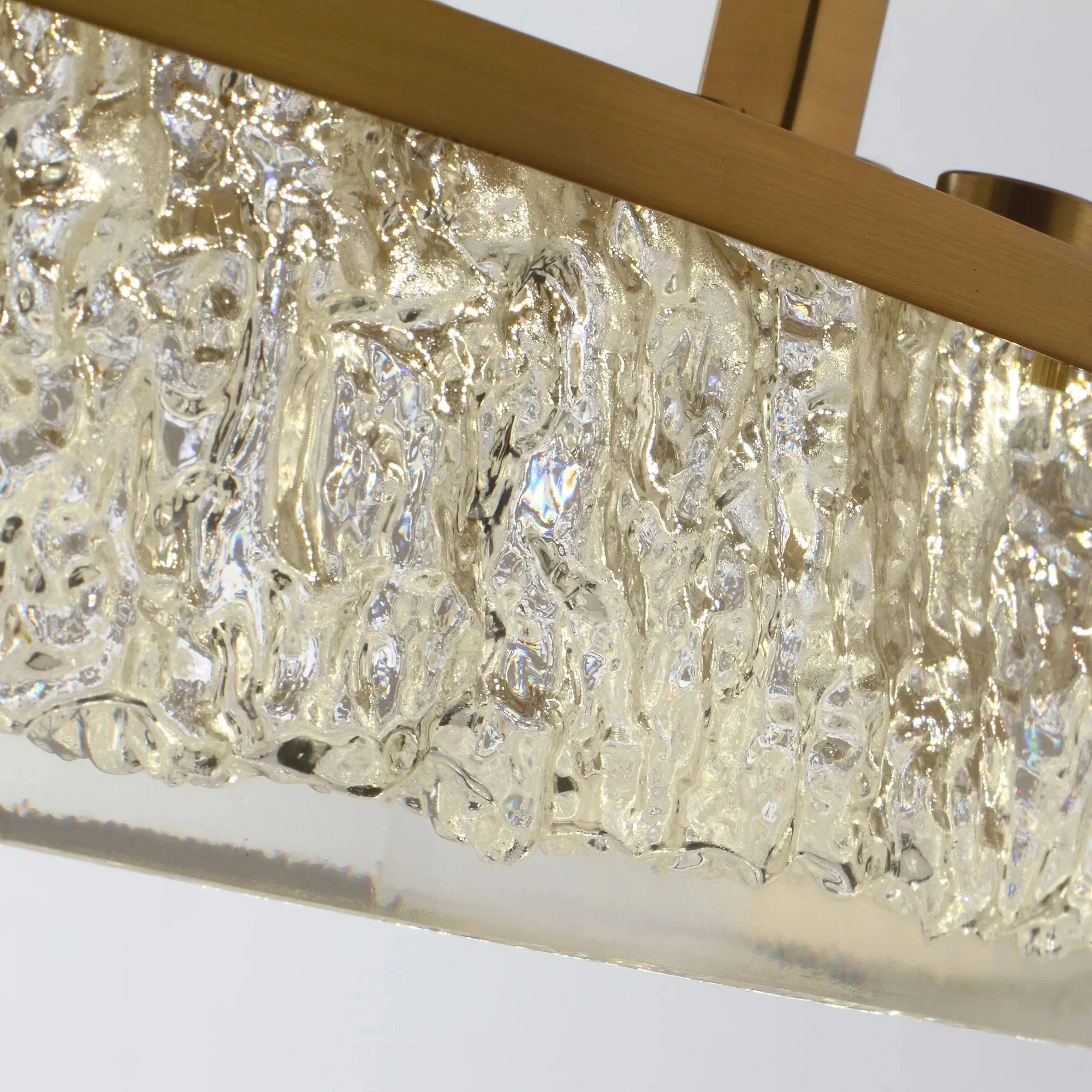 32" Andrea Golden LED Fandelier