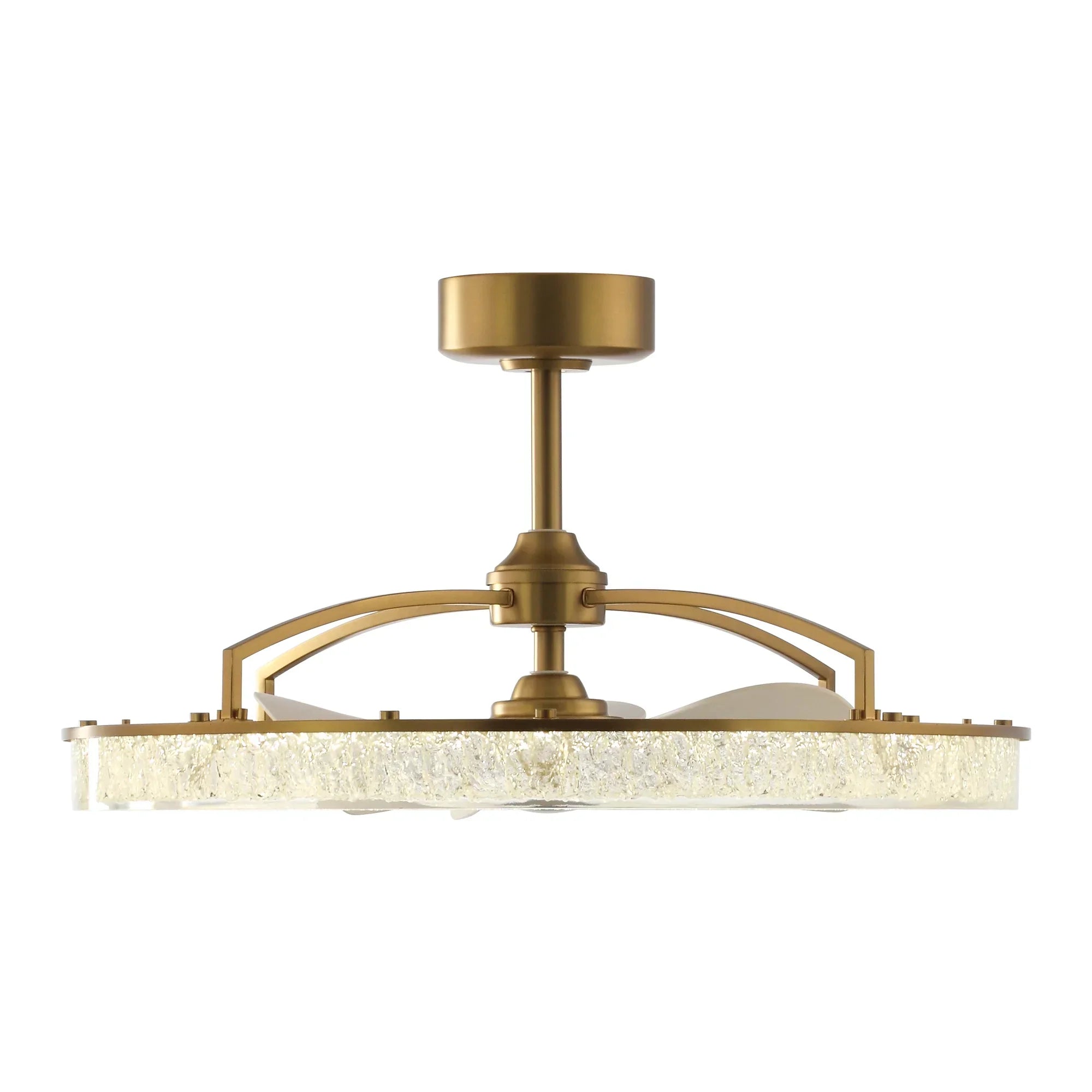 32" Andrea Golden LED Fandelier